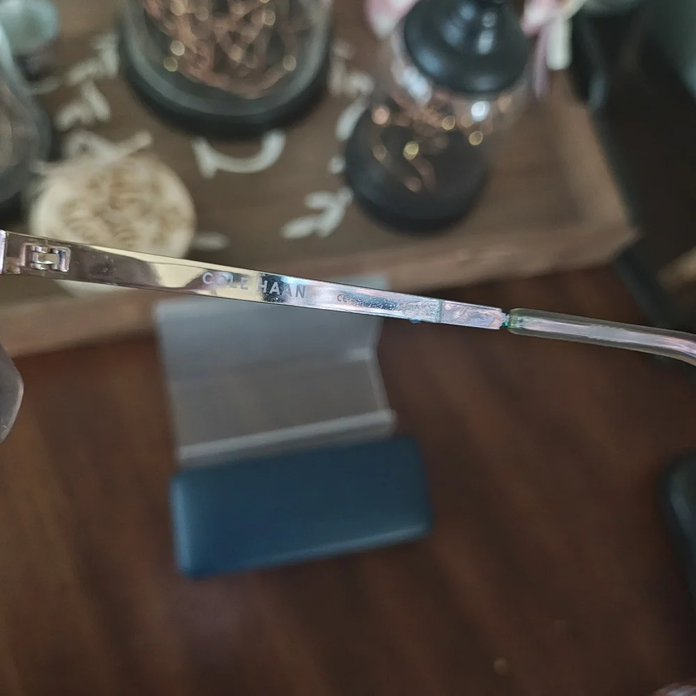 Cole Haan Clear Frame Glasses with Case